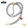 Cordón de alta gama original para teléfono móvil de 8 MM resistente para colgar en el cuello ajustable para exteriores anti-pérdida cuerda trenzada para muñeca dorada