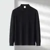 Camisa polo, colección de otoño, color liso, corte ajustado, business casual, capa interior, camiseta de manga larga para hombre, capa base