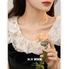 Collar de Perlas de Agua Dulce Estilo Coreano para Mujer Estilo Ins Blanco Puro en Forma de Y Cadena de Suéter Dulce Fresca Moda Transfronteriza Collar Elegante