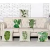 Amazon Wish Transfronterizo Moderno Minimalista Pintura al Óleo Estampado de Hoja de Planta Funda de Almohada Cojín para Coche
