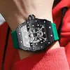 Reloj Binbond para Hombre con Forma de Barril, Reloj de Cuarzo Deportivo de Moda, Artículo Popular Transfronterizo para Transmisión en Vivo, Dropshipping Disponible