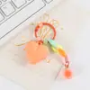 Colgante de melocotón cadena para funda de teléfono diy joyería decorativa hecha a mano con cuentas accesorios de llavero de amor