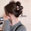Pinza Grande para el Cabello Color Café para Mujeres con Cabello Grueso, Pinza Tiburón de Alta Gama para el Cabello en la Parte Posterior de la Cabeza, Pinza Elegante para el Cabello Grueso