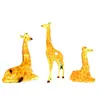 Lâmpada de animal luminoso girafa lâmpada de paisagem modelo girafa ponto turístico veado luminoso lâmpada decorativa girafa externa