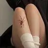 Adesivos de Tatuagem Aranha Vermelha à Prova d'Água Mini Adesivos de Tatuagem Personalizados Simulação Maquiagem de Halloween