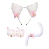 Orejas de gato Campana Accesorios para el cabello Cos diadema de pelo de gato collar traje de cola de gato Accesorios para diadema de fiesta de Halloween