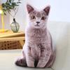 Almohada de gato de simulación, juguete de peluche, perro, corgi, chihuahua, muñeca, sofá, almohada, cojín, muñeca de trapo para niñas