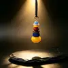 Pingente de Contas Mani Feito à Mão Ágata Natural e Lápis-lazúli Acessórios DIY Colar Estilo Étnico Design