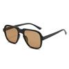 Gafas de Sol Geométricas Transfronterizas, Moda Europea y Americana, Gafas de Sol Multicolor U400, Gafas Simples y Versátiles