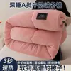 Leite de Inverno Fleece Edredom de Inverno Dormitório Estudantil Edredom de Primavera e Outono Dupla Face Fleece de Coral Edredom de Algodão Adicionado Fleece Espessado Núcleo de Edredom Quente