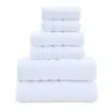 Juego de Toallas Lisas Transfronterizo Juego de Tres Piezas Algodón Puro Absorbente para Baño Toalla de Mano Juego de Regalo de Exportación Logo Personalizado en Toalla