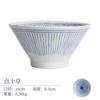 Tazón de sopa de estilo japonés con esmalte azul y blanco, tazón de fideos de arroz de estilo japonés