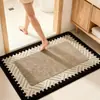 Alfombrilla de Baño Dibujos Animados Kitty Absorbente de Agua Antideslizante Alfombrilla Doméstica para Puerta de Baño Resistente a la Suciedad Felpudo Imitación Cachemira Alfombrilla de Piso