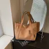 Bolsa de lona tipo tote, tamaño grande, para mujer, nuevo estilo 2026, moderna, adecuada para estudiantes universitarios, casual, versátil, a la moda, ligera y perfecta para ir al trabajo