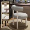 Encosto de Cadeira Estilo Creme, Luxo Acessível e Senso de Sofisticação, Banqueta Especial para Penteadeira de Quarto de Casal, Cadeira para Manicure e Maquiagem de Quarto de Meninas