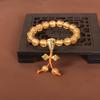 Pulsera de Glaseado Gris Fragante con Lámina de Oro Pulsera de Mortero Descendiente de Demonios de Yonghe Beijing Pulsera de Glaseado Gris Fragante con Lámina de Oro Despacho de Leyes del Palacio