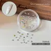 Pedrería Imitación Color Caramelo para Uñas de Corte 33, Pedrería Redonda Súper Brillante con Base Puntiaguda, Pedrería Apilada para Uñas DIY, Decoraciones de Pedrería para Uñas Estilo Ins
