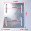 Piezas empotradas galvanizadas placa de acero muro cortina accesorios placa de acero placa de hierro con agujero redondo colgadores de mármol
