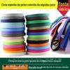 Cinto Espinha de Peixe Cor Original Algodão Puro, Cinto com Borda Feita à Mão Algodão Puro, Fita Colorida, Alça com Padrão Humano, 10Mm-20Mm Vestuário