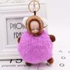 Colgante de Bolsa de Muñeca Linda Llavero de Muñeca Linda Durmiendo Colgante de Muñeca de Peluche Llavero de Coche Regalo