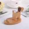 Suporte Criativo para Celular de Mesa e Cabeceira Suporte para Celular Cachorrinho de Faia Suporte para Celular Preguiçoso Gravação de Logotipo