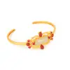 Pulseira de prata 925 banhada a ouro com esmalte incrustado oca jade Hetian de alta qualidade estilo nacional retrô natural nicho design original