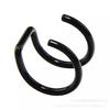Clips para Oreja Europeos y Americanos al por Mayor, Simples y Personalizados de Acero Inoxidable Doble C para Cartílago, Clip para Nariz de Doble Círculo en Forma de U, Clip para Labio