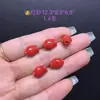Mineral Original Cinabrio Rojo Arena Zodiaco Caballo Trébol de Cuatro Hojas Recipiente del Tesoro Título de la Lista Dorada Pase lo que Pase Accesorio Pulsera Hecha a Mano