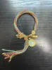 Cuerda Colorida Estilo Tíbet con Ocho Deidades Guardianas, Pulsera Thangka, Pulsera del Año Zodiacal, Cuerda Roja, Pulsera Tejida de Cuerda Unisex