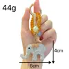 Chaveiro de Argila Novo Modelo Transfronteiriço com Strass e Contas de Cristal de Elefante Realista, Exquisite Pequeno Acessório para Meninas, Pingente de Bolsa