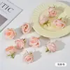 Cabezas de Flores Artificiales Pequeñas de Rosa Transfronterizas DIY Brotes de Flores Realistas Materiales de Flores Falsas Decoración de Bodas Accesorios para Fotografía