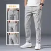 Pantalones finos de seda helada de verano al por mayor para hombre, pantalones casuales holgados, combinan con todo, tendencia, nuevos, ultradelgados, de secado rápido, pantalones