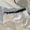 Estilo Nuevo 2025 Algodón Puro ~ Estilo Coreano Sencillo 10A Antibacteriano Entrepierna Extendida Algodón Puro Cubre Cadera Amigable con la Piel Calzones para Mujer