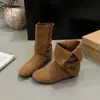 Botas Country Ocidentais Vintage Novas Outono/Inverno 2026 para Mulheres, Botas de Cano Médio com Salto Bloco e Fivela, Botas de Cavaleiro, Botas de Cano Curto para Motociclista