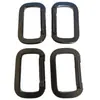 Al por mayor 53*345mm Aleación de Aluminio Cuadrado Electróforo Negro Mosquetón Pista Hebilla Plana Gancho Mochila de Viaje