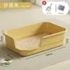 Bandeja de Arena Grande Abierta para Gatos Semi-Cerrada Prevención de Rastreo de Arena Transpirable Inodora Baño para Gatos Suministros para Gatos Dropshipping