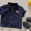 Camiseta Delgada de Moda de Verano Ropa Infantil Dibujos Animados Manga Corta Solapa Elegante Nueva Camiseta Polo para Niño Niña Bebé