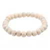 Pulsera de Madera con Cuentas, Pulsera Elástica Estilo Étnico Vintage, Unisex, Múltiples Colores Disponibles, Las Más Vendidas Cuentas de Madera Transfronterizas
