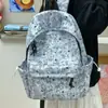 Mochila de Nuevo Estilo, Bolso Cruzado Bordado Sencillo, Bolso Escolar Grande para Estudiantes, Ligero, Multicapa, Bolso para Computadora para Estudiantes Universitarios