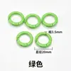 Llavero de anillo de plástico de colores Accesorios para abalorios DIY Colgante de anillo de resorte Gancho de campana Materiales para cadena de teléfono móvil