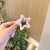 Acessório de cabeça para bebê infantil estrela de cinco pontas de pelúcia grampo de cabelo fofo para menina borboleta grampo de cabelo acessórios para cabelo da parte de trás da cabeça