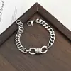 Pulsera de Cadena Cubana Trenzada Doble con Nudo de Cuerda Texturizada de Alta Resistencia, Diseño de Nicho para Hombres y Mujeres, Joyería Versátil Estilo Callejero