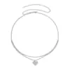 Cadena de cintura de cadena de metal de moda europea y americana para mujer, cadena corporal de una sola capa geométrica redonda sexy de playa de verano europea y americana