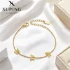 Pulsera Mariposa Simple de Acero Inoxidable Xuping, Joyería de Moda con Personalidad de Nicho Estilo Vacacional, Accesorios Transfronterizos Europeos y Americanos al por Mayor
