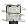 Caja de almacenamiento de señuelos Luya transfronteriza, caja de señuelos falsos, señuelos artificiales, caja de herramientas de doble cara, caja para señuelos duros, caja para pesca marítima, plástico impermeable