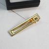 7.1cm grampo bico de pato dourado grampo lateral suprimentos grampo de cabelo feminino grampo de cabelo metálico geométrico grampo com traço de arame bico de pato