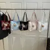 Bolso de Hombro Único Estilo Coreano Bordado de Moda para Mujer, Bolso de Mano Versátil Fresco y Sencillo para Estudiantes Universitarios, Bolsas de Compras