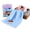 Toalla Cuadrada Fabricante Mayorista Terciopelo Coral de Alta Densidad 30*30 Guardería Toalla Cuadrada Pequeña Toalla Suave para Niños Impresa con Logo