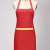 Delantal publicitario con logotipo impreso, ropa de trabajo para catering, cocina femenina, personal de supermercado, estilo coreano, cintura personalizada