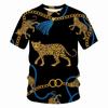 2022 Estación Independiente Transfronteriza AliExpress Venta Caliente Camiseta de Manga Corta con Estampado 3D para Hombre Casual Verano Moda Cadena